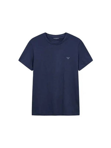 UNDERWEAR Men s Mini Eagle Logo Lounge T Shirt Marine - EMPORIO ARMANI - BALAAN 1