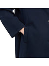 Signature Stitch Wool Single Coat Navy - MAISON MARGIELA - BALAAN 9