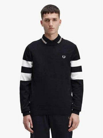 Sharp tipped sleeve knit 102 AFPM2335533 black - FRED PERRY - BALAAN 1