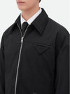 Puffer Blouson Tech Nylon Zip Up Jacket Black - BOTTEGA VENETA - BALAAN 3