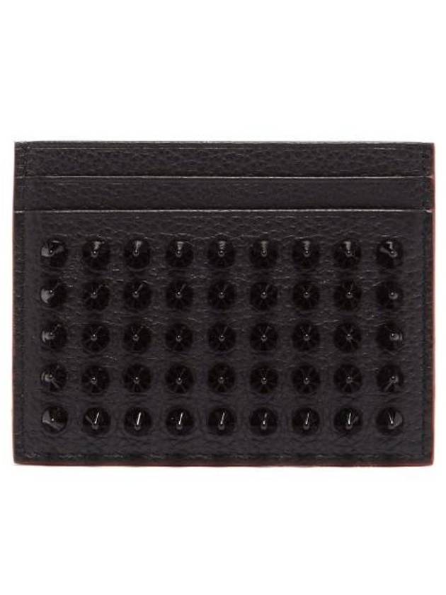 Chios Spike Card Wallet Black - CHRISTIAN LOUBOUTIN - BALAAN 2