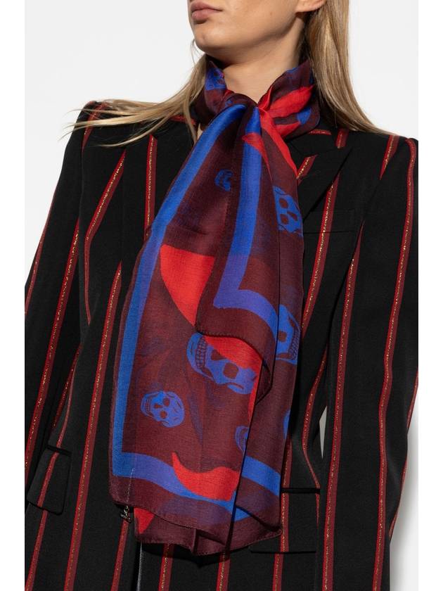 Alexander McQueen Silk Scarf, Women's, Red - ALEXANDER MCQUEEN - BALAAN 2