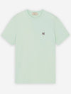 Men's Grey Fox Head Patch Classic Cotton Short Sleeve T-Shirt Mint - MAISON KITSUNE - BALAAN 2