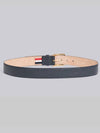 4 Bar Classic Grain Leather Belt Navy - THOM BROWNE - BALAAN 3