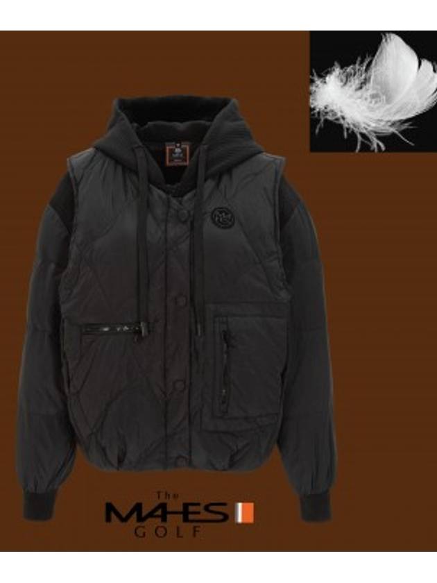 Down Padding 2in1 Down Set Black Label 2-in-1 Hybrid Down Jacket GD40420 - MAHES - BALAAN 1