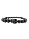 Skull Multibead Bracelet Black - ALEXANDER MCQUEEN - BALAAN 1