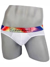 Underwear Rainbow Banding Triangle Briefs White - CALVIN KLEIN - BALAAN 2