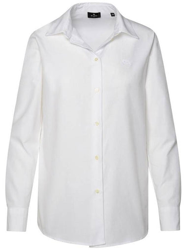 Etro White Cotton Shirt - ETRO - BALAAN 1