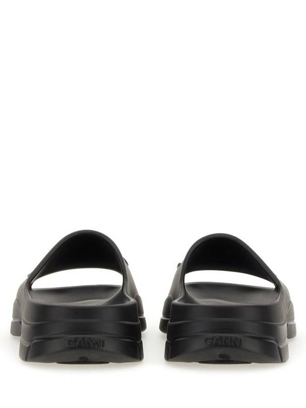 Pool Slippers Black - GANNI - BALAAN 5