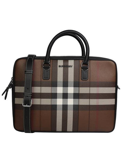 Check Briefcase Dark Birch Brown - BURBERRY - BALAAN 2