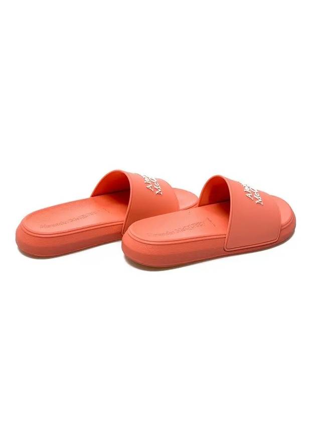 Logo Rubber Slippers Salmon Pink - ALEXANDER MCQUEEN - BALAAN 5