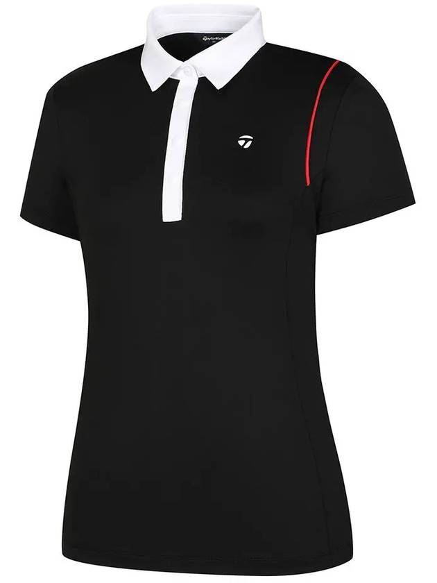 color combination collar short sleeve t-shirt TWTYM6152 199 - TAYLORMADE - BALAAN 3