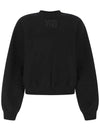 Logo Print Sweatshirt Black - ALEXANDER WANG - BALAAN 1