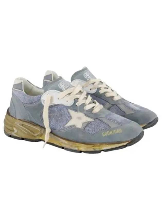 Dad Mesh Suede Low Top Sneakers Blue - GOLDEN GOOSE - BALAAN 2