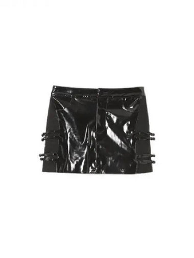 Feng Chen Wang Panko Knot Slit Mini Skirt 271225 - FENG CHEN WANG - BALAAN 1