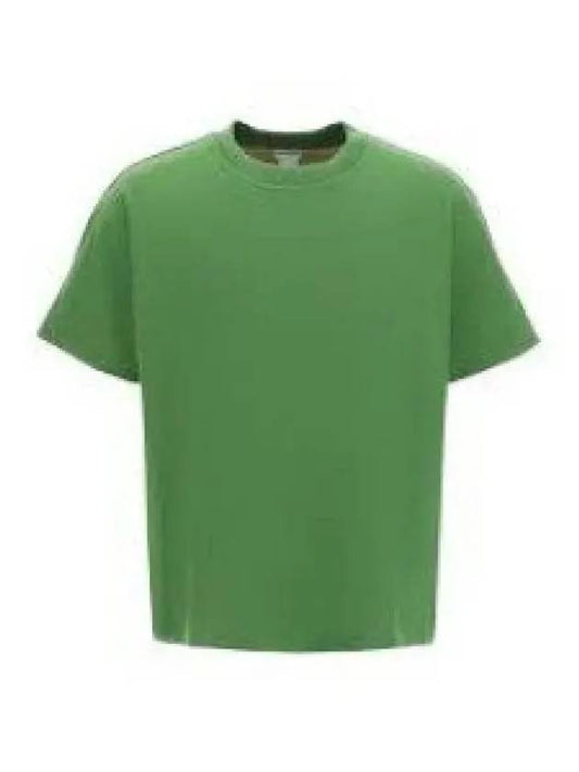 Double Layered Cotton Jersey Short Sleeve T-Shirt Green - BOTTEGA VENETA - BALAAN 2