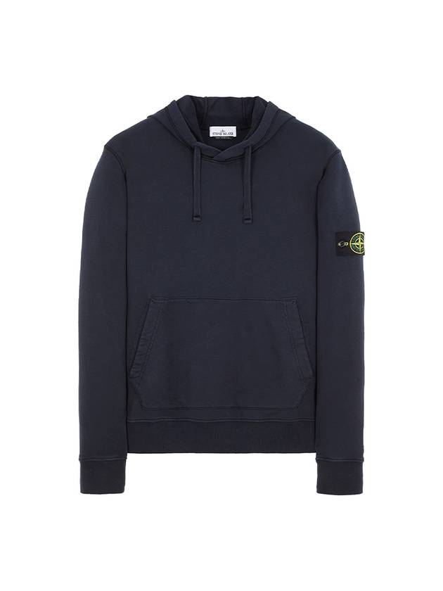 Signature Logo Patch Hoodie Navy - STONE ISLAND - BALAAN 2