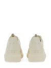 Men's Oversized Leather Low Top Sneakers White - ALEXANDER MCQUEEN - BALAAN 4