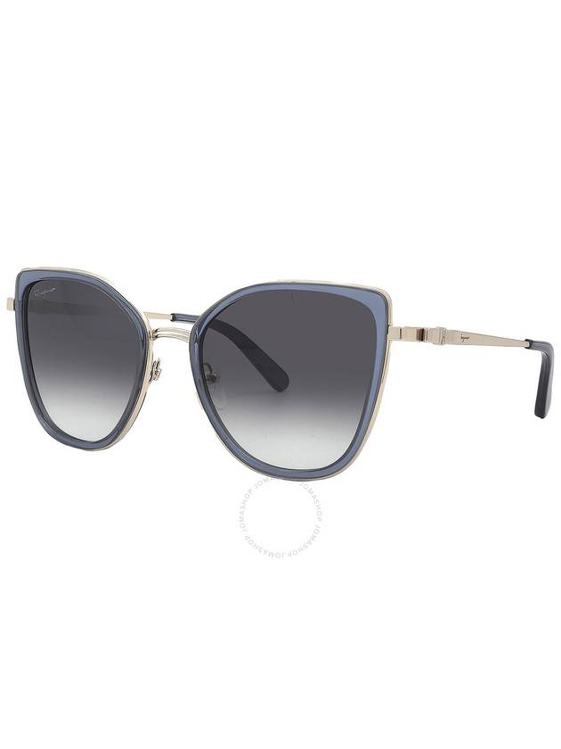 Salvatore Ferragamo Blue Gradient Cat Eye Ladies Sunglasses SF293S 743 54 - SALVATORE FERRAGAMO - BALAAN 2