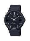 Co Signed Resin Band Analog Watch Black - CASIO - BALAAN 1