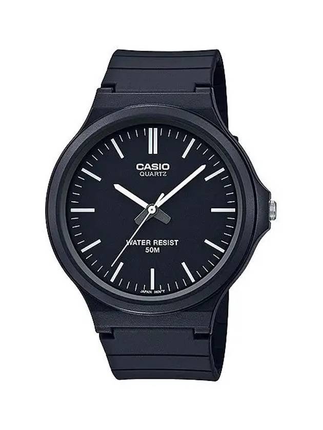 Co Signed Resin Band Analog Watch Black - CASIO - BALAAN 1