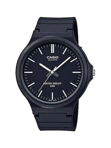 Co Signed Resin Band Analog Watch Black - CASIO - BALAAN 1