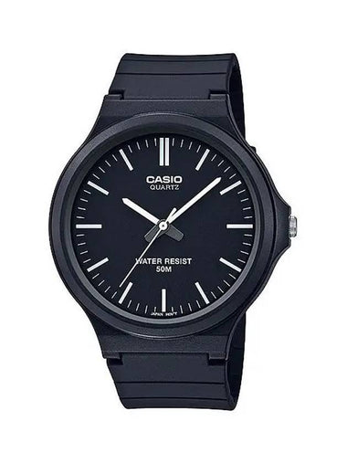 Co Signed Resin Band Analog Watch Black - CASIO - BALAAN 1