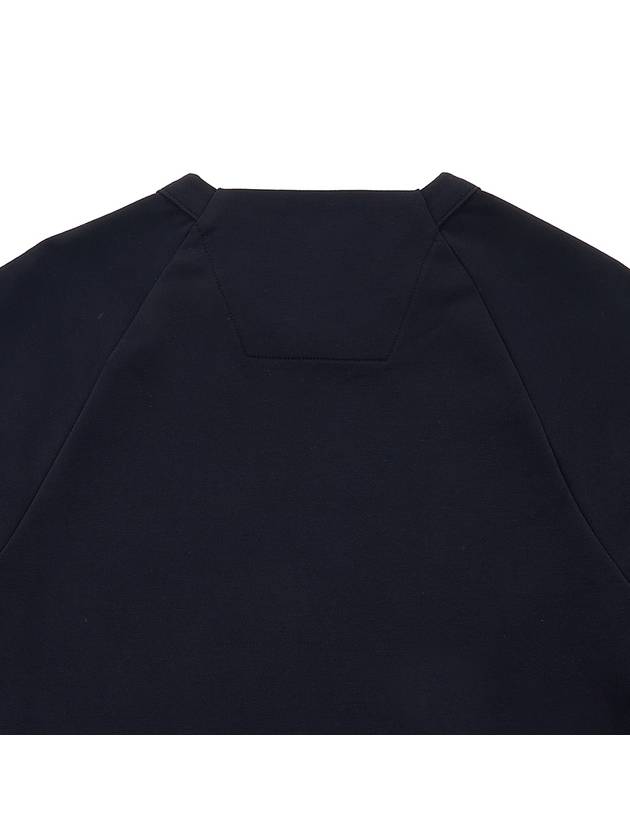 Metropolis Rubber Logo Sweatshirt Navy - CP COMPANY - BALAAN 9