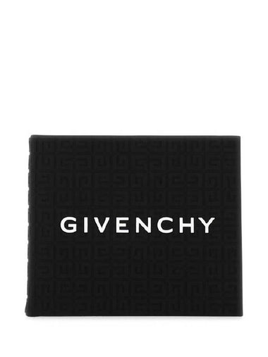 Logo Silicone Half Wallet Black - GIVENCHY - BALAAN 1