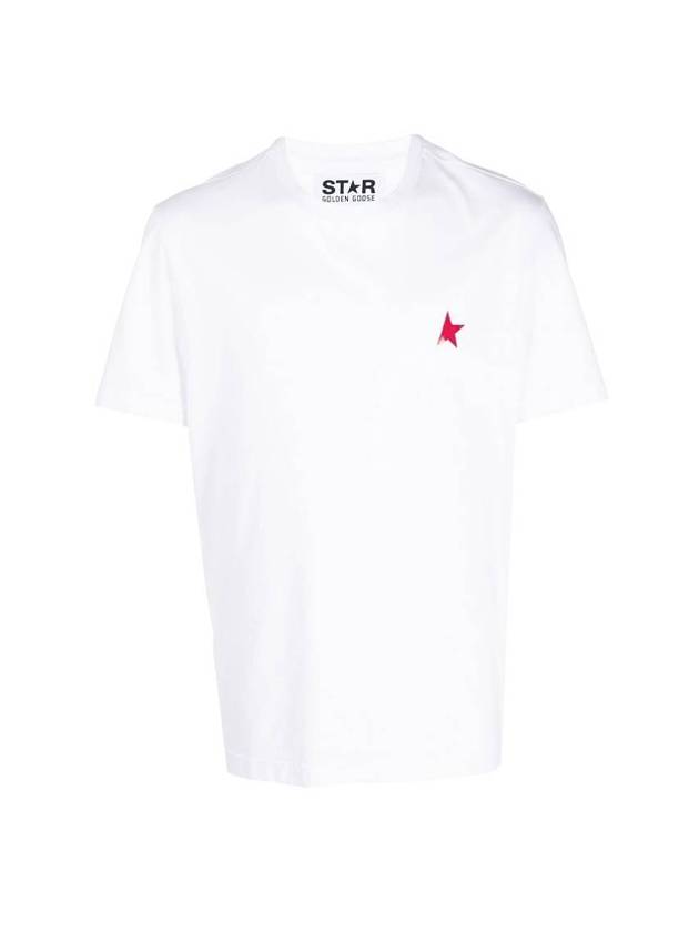 Men's Gold Star Short Sleeve T-Shirt White - GOLDEN GOOSE - BALAAN 1