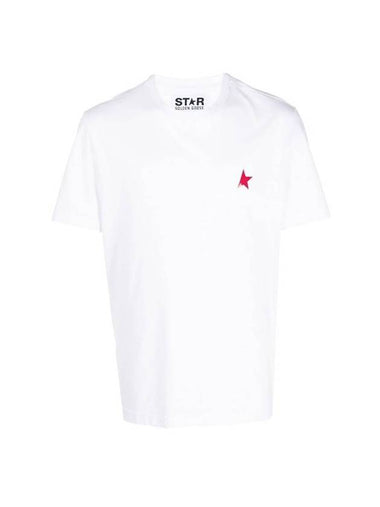 Men's Gold Star Short Sleeve T-Shirt White - GOLDEN GOOSE - BALAAN 1