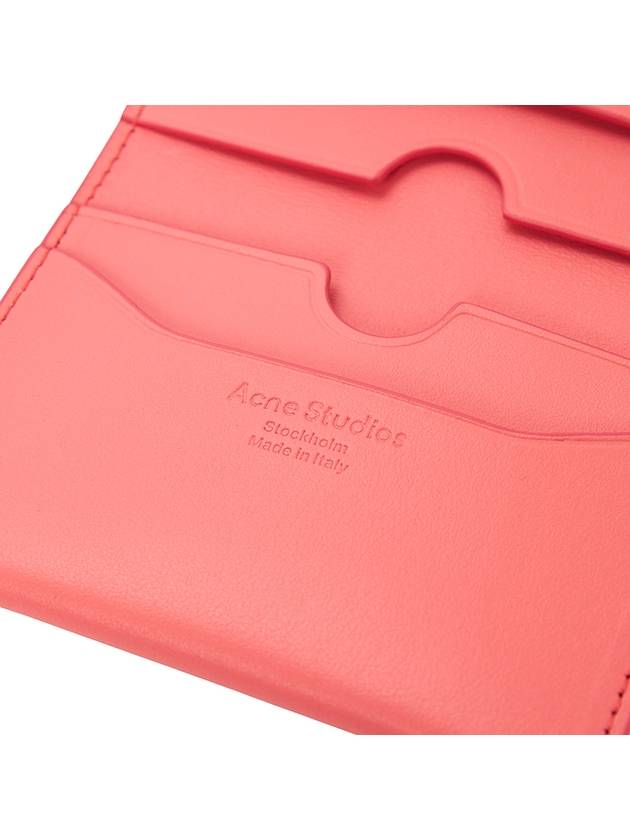 Folded Leather Card Wallet Pink - ACNE STUDIOS - BALAAN 6