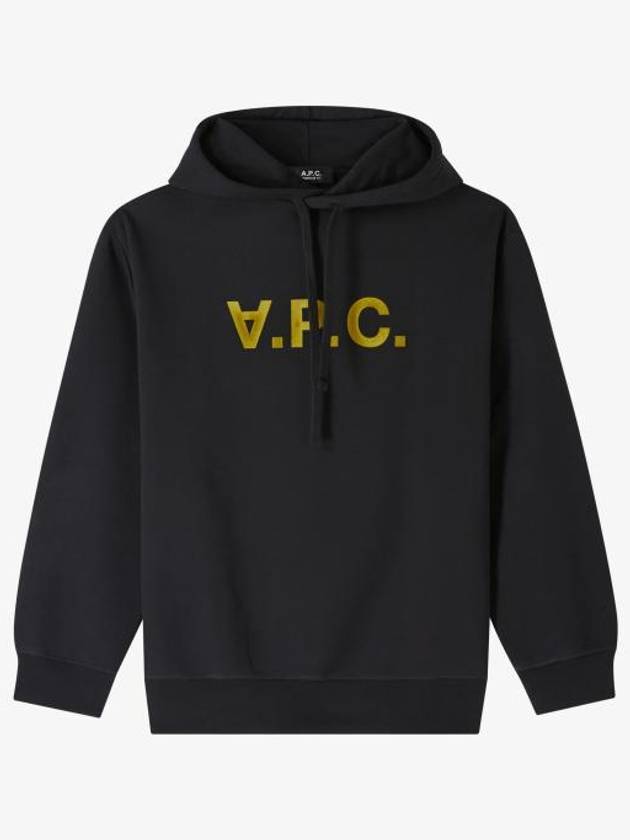 Logo Print Hoodie Black - A.P.C. - BALAAN 2