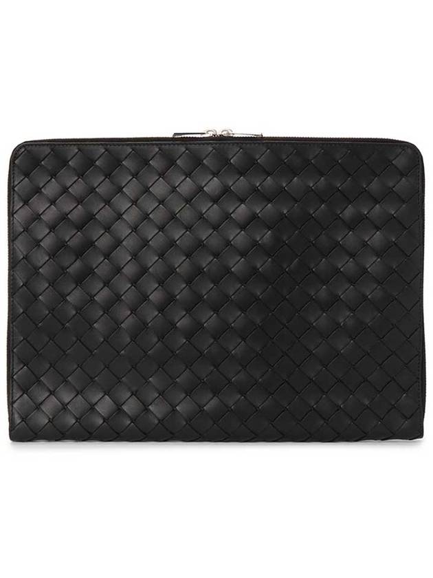 Document case clutch bag black 676591 - BOTTEGA VENETA - BALAAN 4