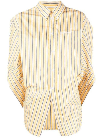 Swing Twist Stripe Shirt Yellow - BALENCIAGA - BALAAN 1