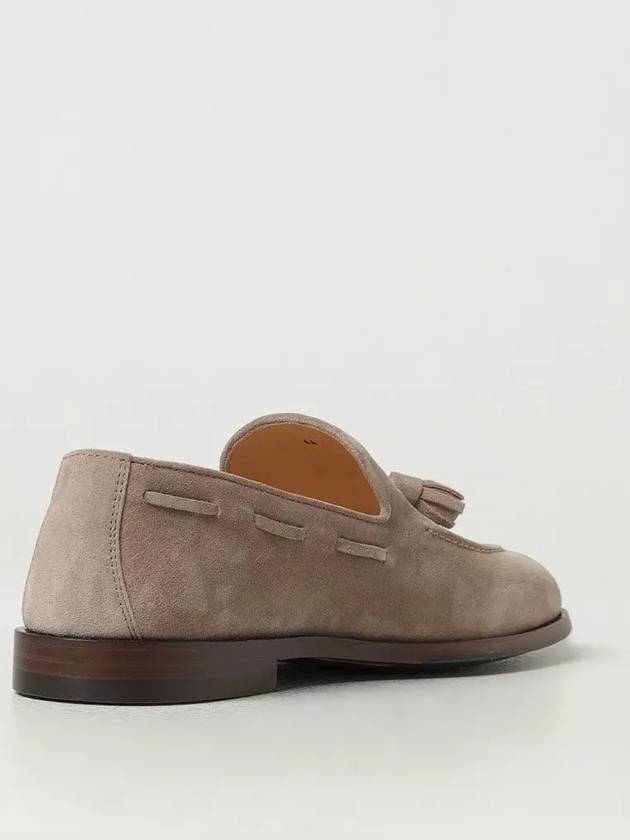 Tassel Detail Suede Loafers Beige - BRUNELLO CUCINELLI - BALAAN 4