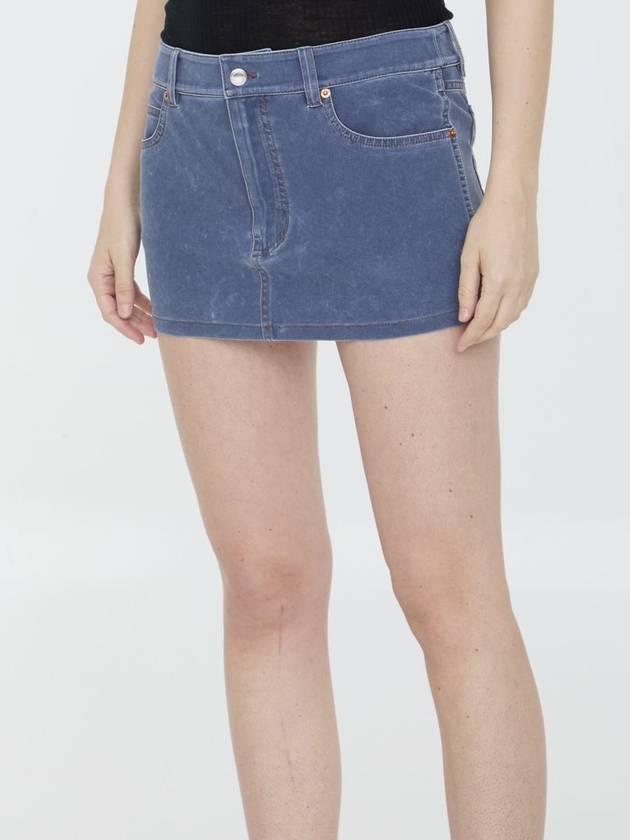 Miniskirt In Denim Trompe-L'Oeil - ALEXANDER WANG - BALAAN 2