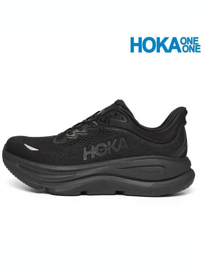 Bondi 9 Low Top Sneakers Black - HOKA ONE ONE - BALAAN 2