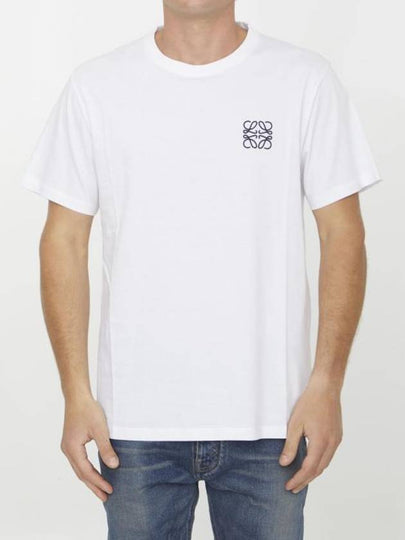 Anagram Crew Neck Cotton Short Sleeve T Shirt White - LOEWE - BALAAN 2