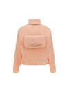 High Neck Nylon Windbreaker Pink - FENDI - BALAAN 3