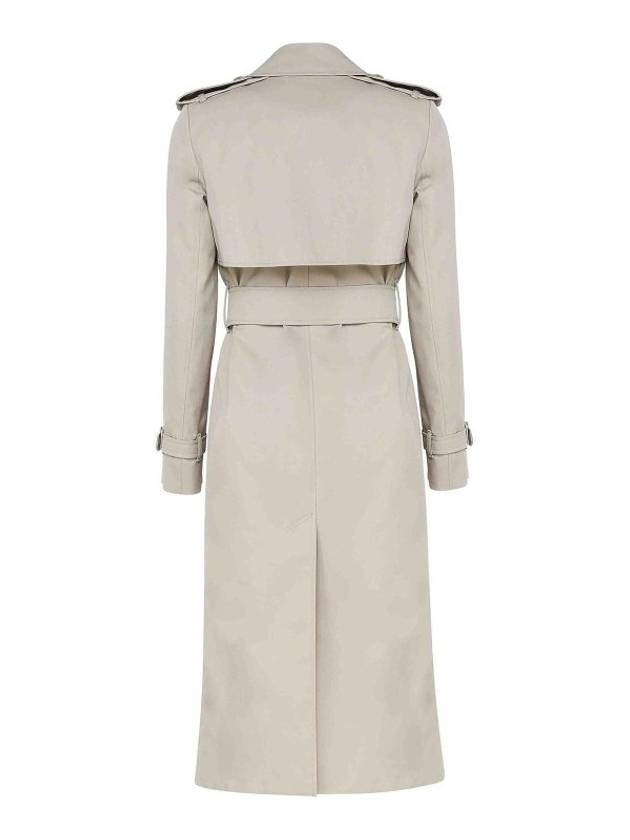 Cotton Blend Trench Coat Ivory - BURBERRY - BALAAN 3