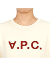 VPC Logo Sweatshirt Offwhite - A.P.C. - BALAAN 9