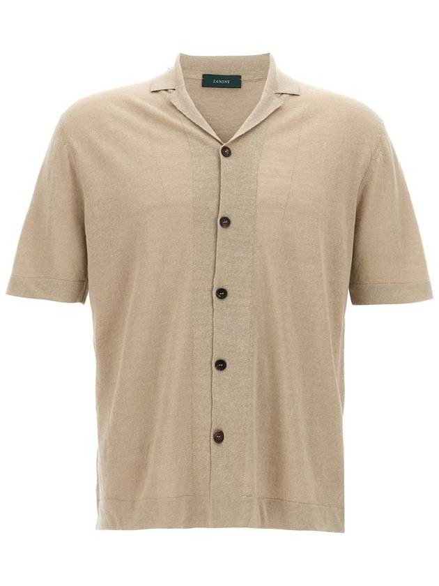 Zanone Linen Shirt - ZANONE - BALAAN 1