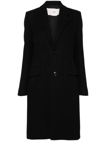 Ami Paris Coats Black - AMI - BALAAN 1