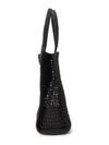 Ella Hand Crocheted Tote Bag Black - TORY BURCH - BALAAN 3