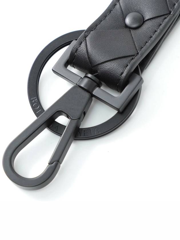 Intrecciato Key Holder Black - BOTTEGA VENETA - BALAAN 3