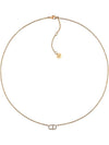 Claire D Rune White Crystal Necklace Gold - DIOR - BALAAN 1