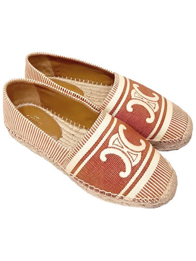 Triomphe Jacquard Canvas Espadrille Rust - CELINE - BALAAN 2