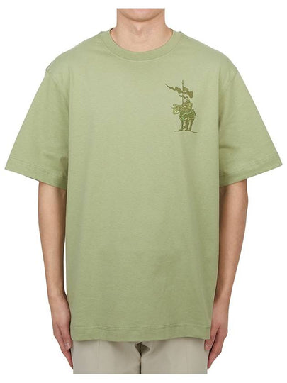 EKD Cotton Short Sleeve T-Shirt Sage Green - BURBERRY - BALAAN 2