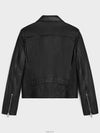 Leather Blouson Jacket Black - CELINE - BALAAN 3